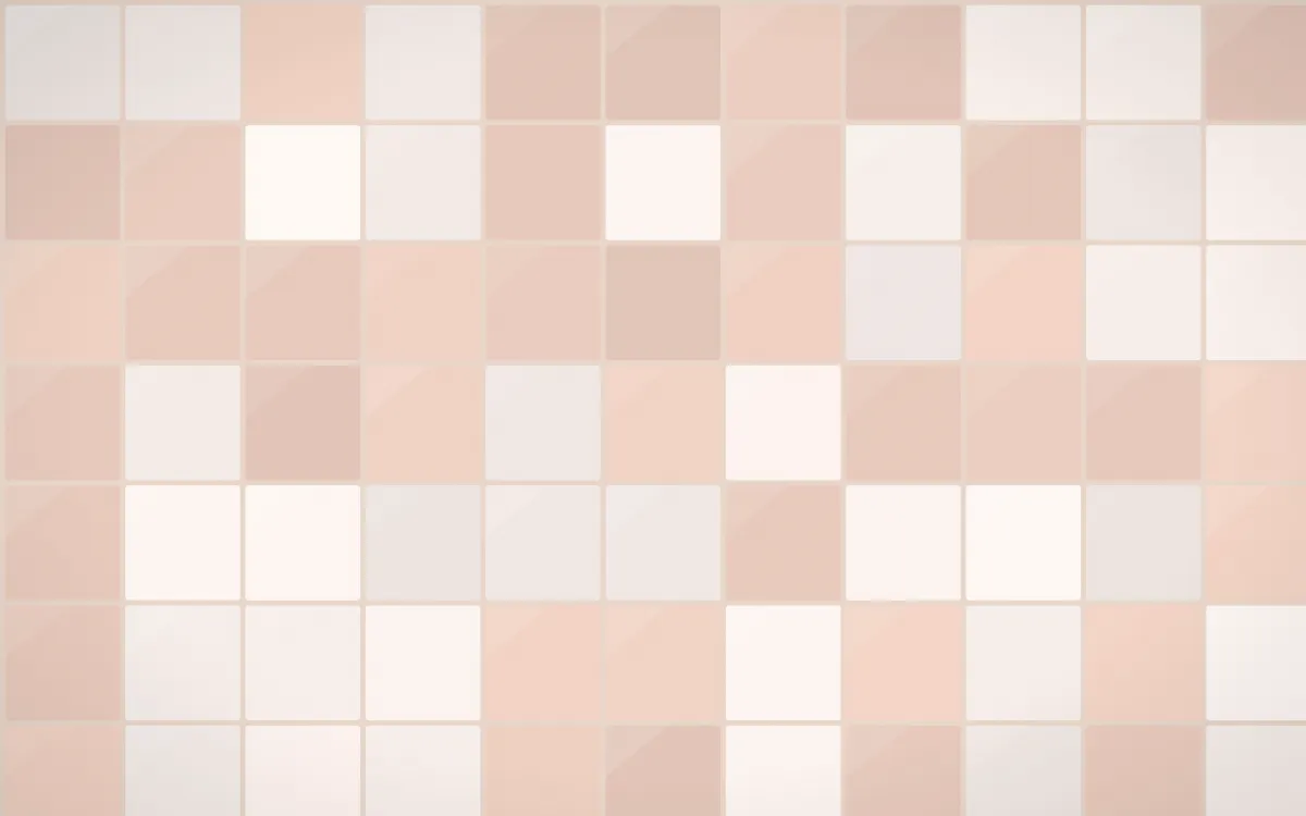 Budapest Rose Square Tiles — light white, orange and beige tile background