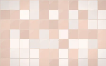 Budapest Rose Square Tiles — light white, orange and beige tile background