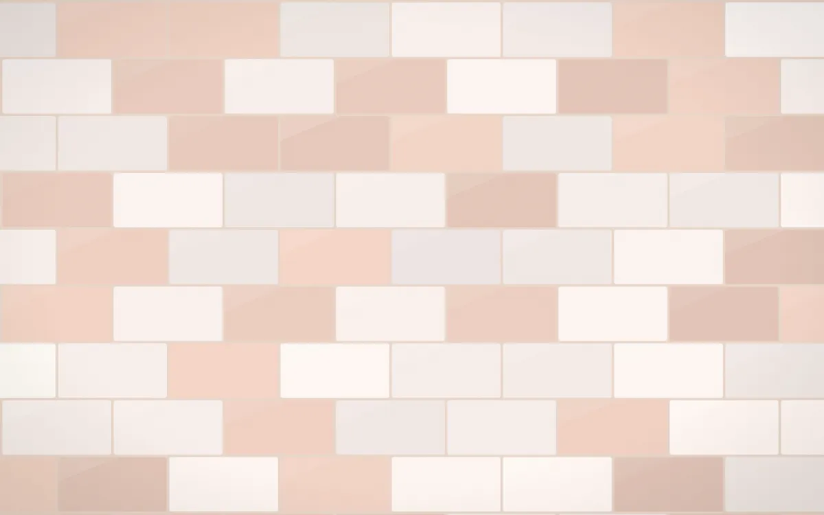 Budapest Rose Subway Tiles — light white, orange and beige tile background