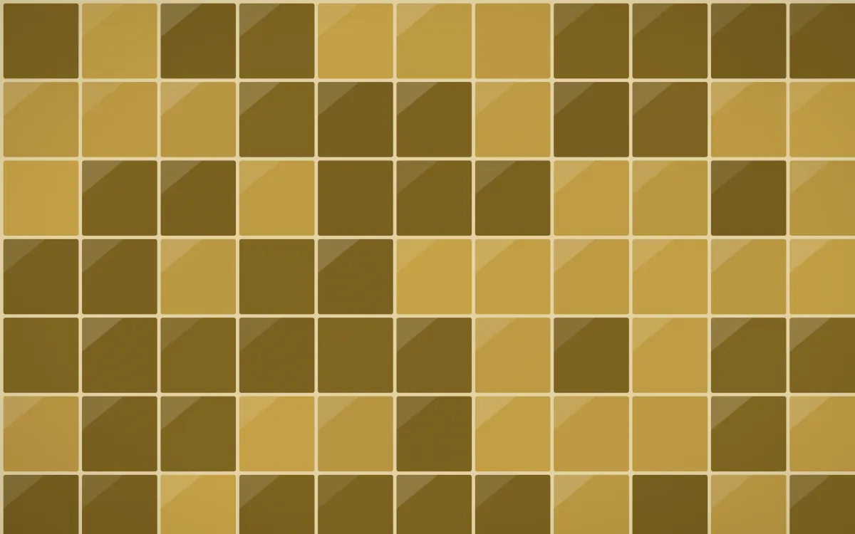 Cairo Gold Square Tiles — dark gold, brown and beige tile background