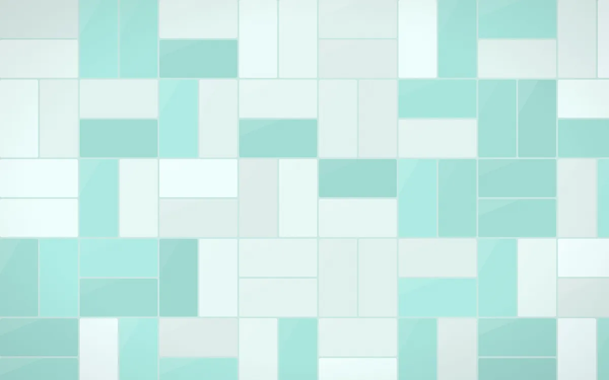 Cancún Surf Basketweave Tiles — light teal tile background