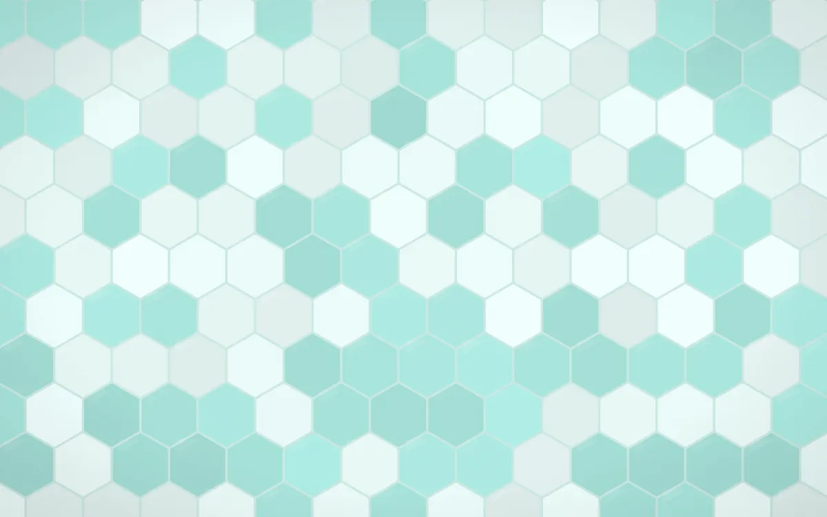 Cancún Surf Hex Tiles — light teal tile background