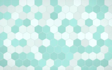 Cancún Surf Hex Tiles — light teal tile background