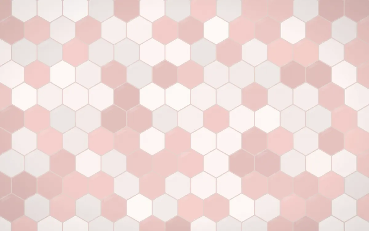 Cape Protea Hex Tiles — light white and red tile background