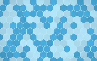 Capri Blue Hex Tiles — colourful blue tile background