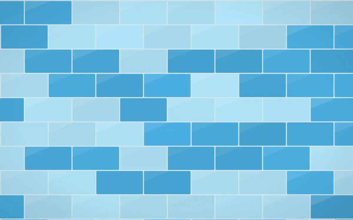 Capri Blue Subway Tiles — colourful blue tile background