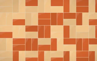 Cusco Weave Basketweave Tiles — colourful orange and beige tile background