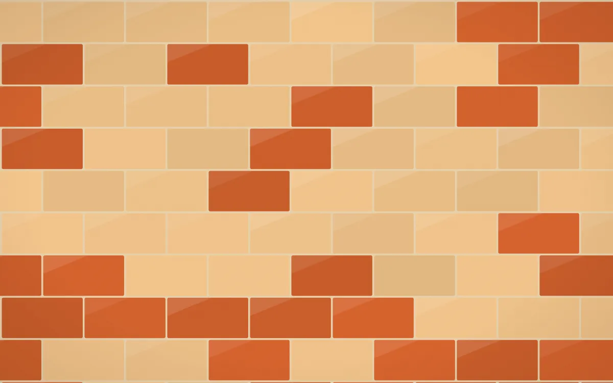Cusco Weave Subway Tiles — colourful orange and beige tile background