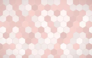 Damascus Rose Hex Tiles — light white and red tile background