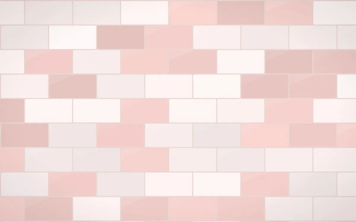 Damascus Rose Subway Tiles — light white and red tile background