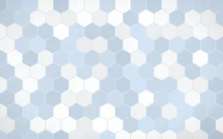 Delft Blue Hex Tiles — light white and blue tile background