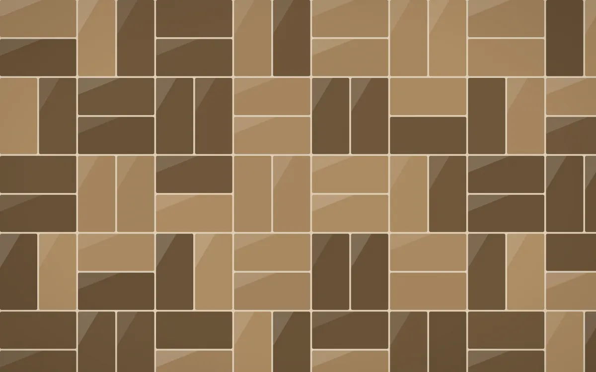 Desert Oud Basketweave Tiles — dark orange, brown and beige tile background