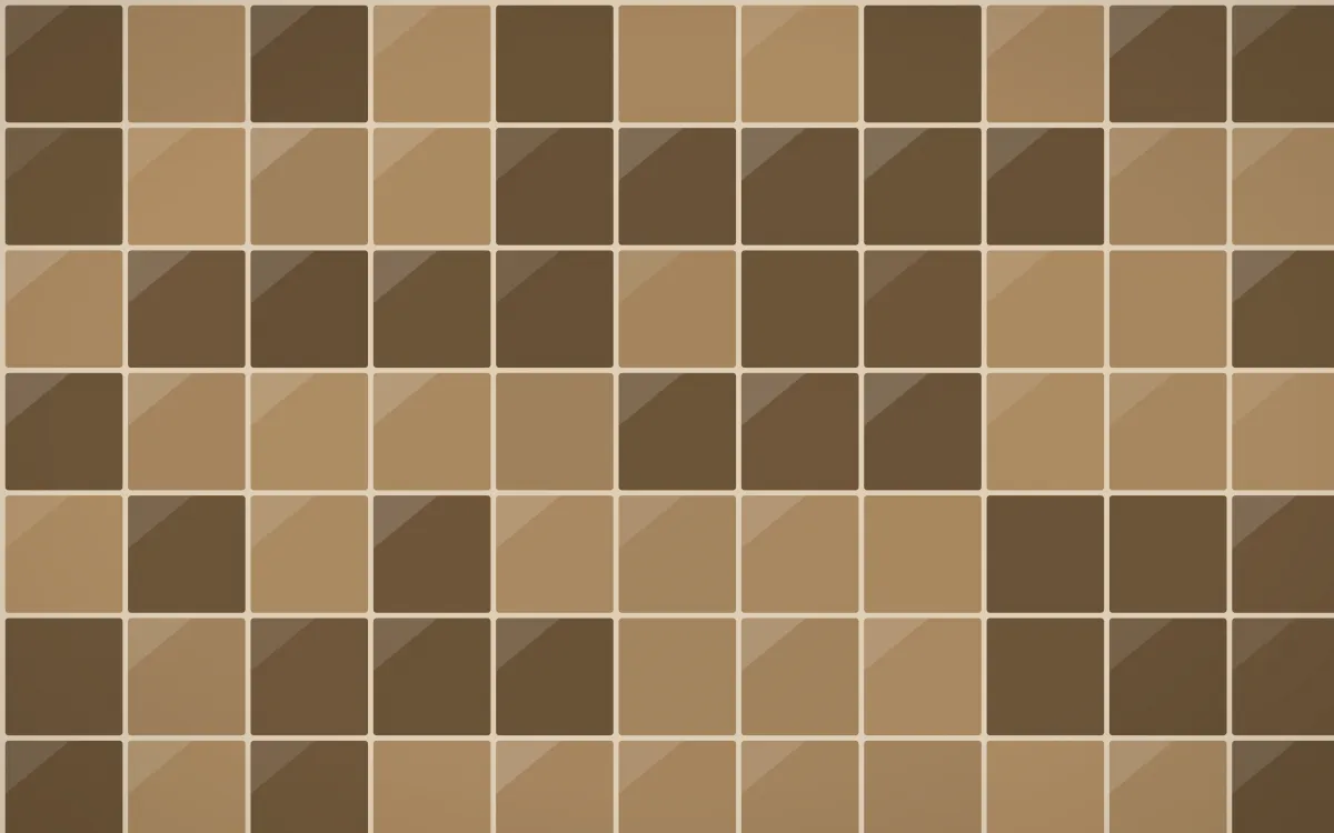Desert Oud Square Tiles — dark orange, brown and beige tile background