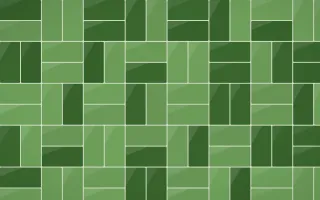 Emerald Isle Basketweave Tiles — dark green tile background