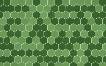 Emerald Isle Hex Tiles — dark green tile background