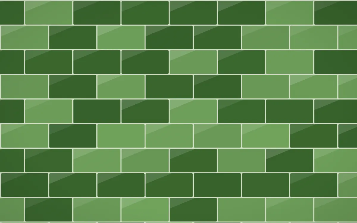 Emerald Isle Subway Tiles — dark green tile background