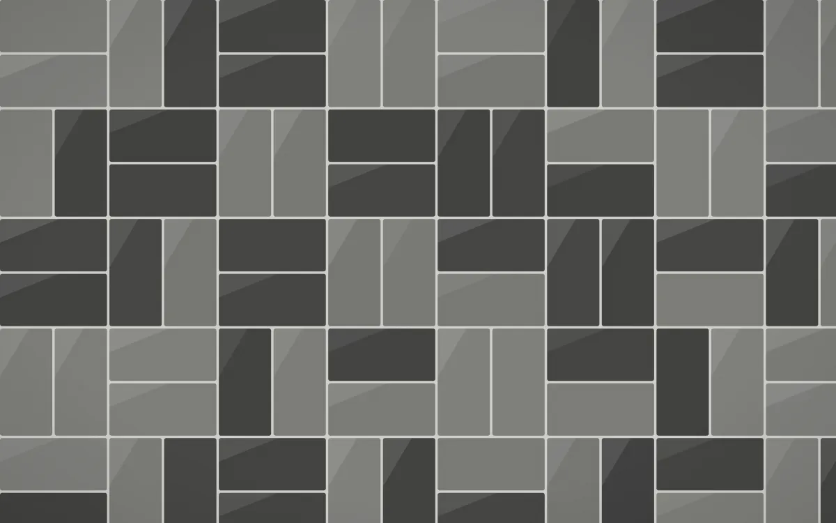 Edo Charcoal Basketweave Tiles — dark grey tile background