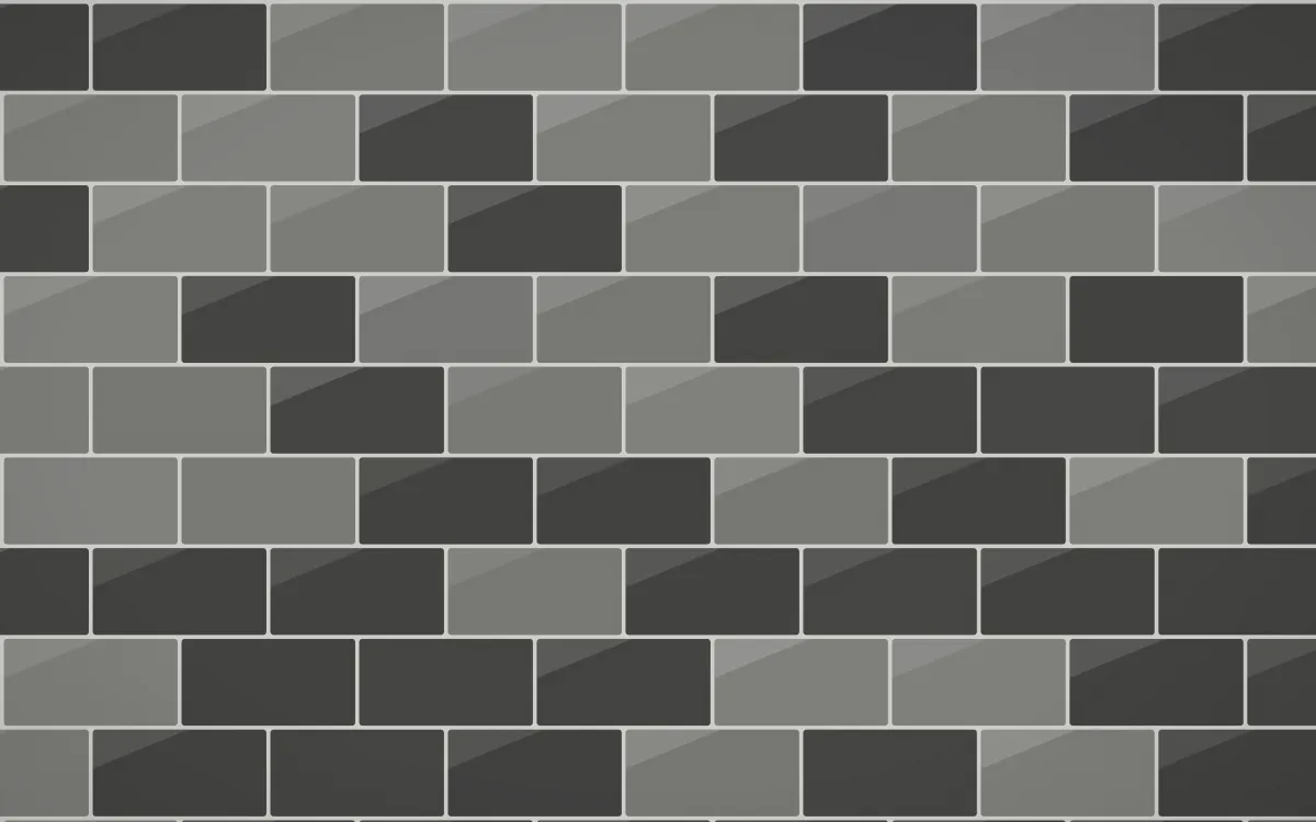 Edo Charcoal Subway Tiles — dark grey tile background