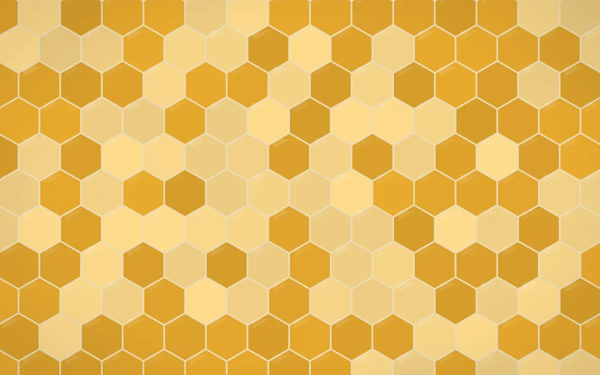 Fes Saffron Hex Tiles — colourful yellow, gold and beige tile background