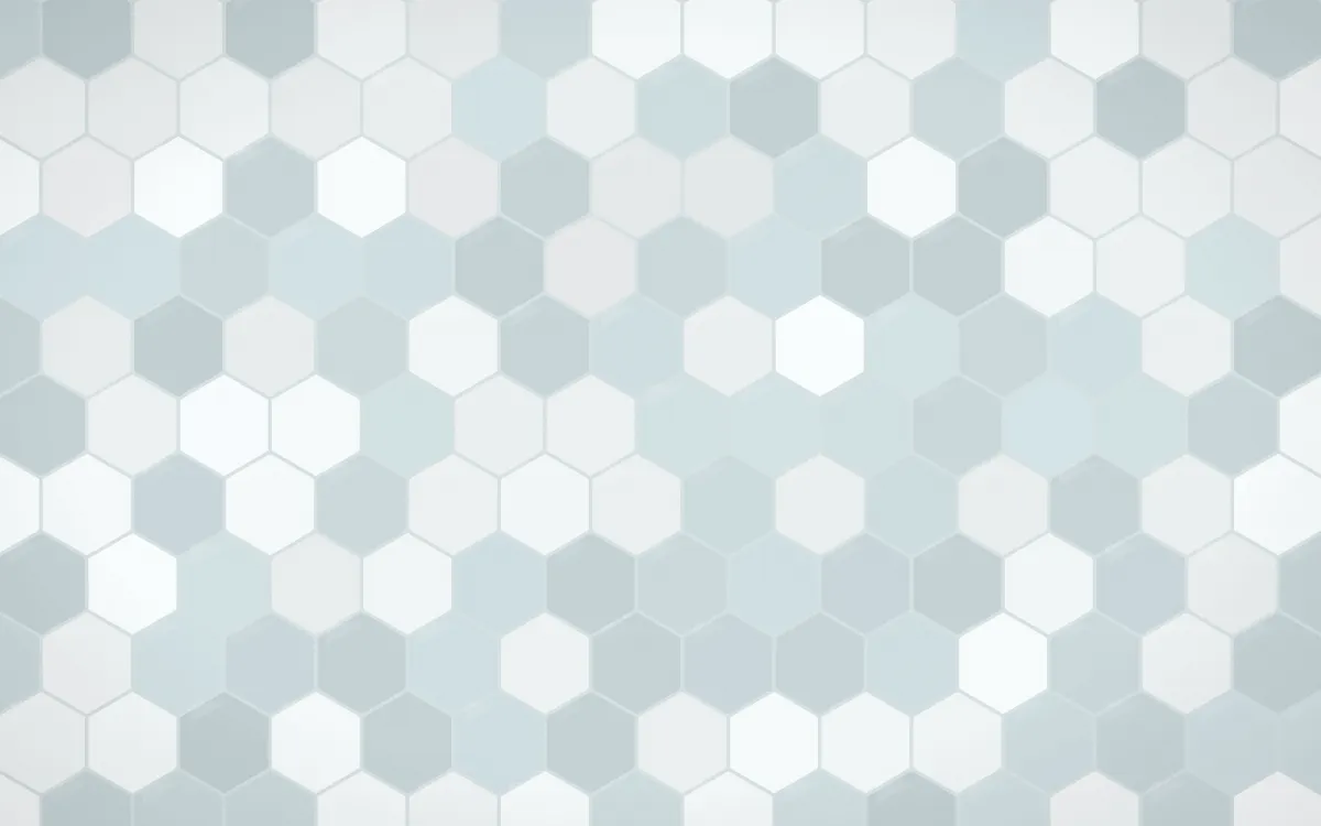 Fjord Mist Hex Tiles — light white, teal and grey tile background
