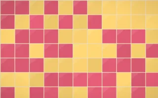 Fiesta Brava Square Tiles — colourful gold, red and beige tile background