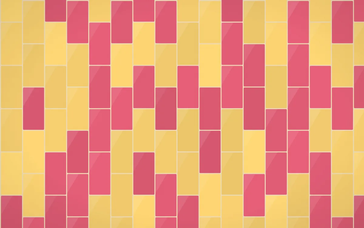 Fiesta Brava Stacked Tiles — colourful gold, red and beige tile background