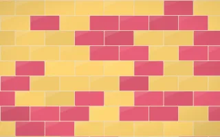Fiesta Brava Subway Tiles — colourful gold, red and beige tile background