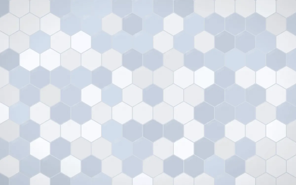 Fuji Mist Hex Tiles — light white and blue tile background