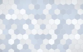Fuji Mist Hex Tiles — light white and blue tile background