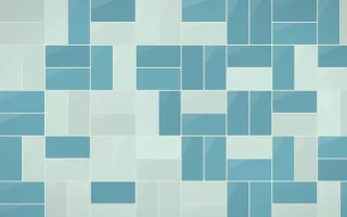 Park Mosaic Basketweave Tiles — colourful green, teal and white tile background