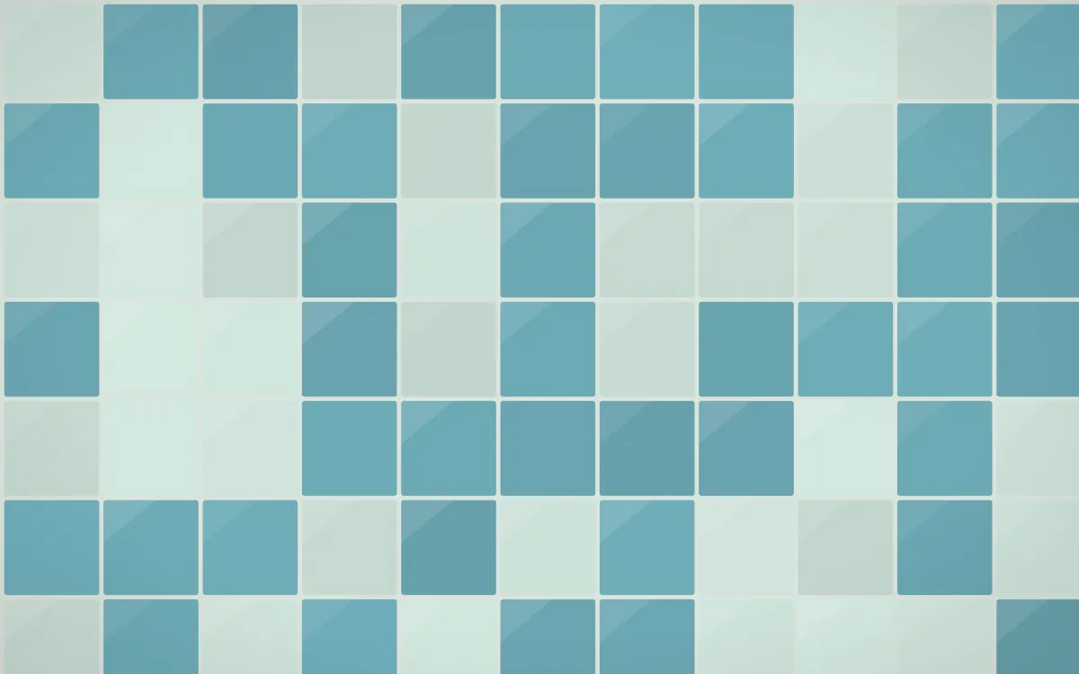 Park Mosaic Square Tiles — colourful green, teal and white tile background