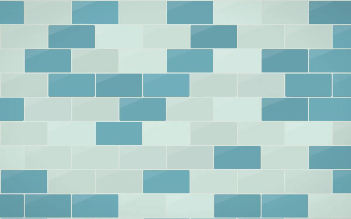 Park Mosaic Subway Tiles — colourful green, teal and white tile background