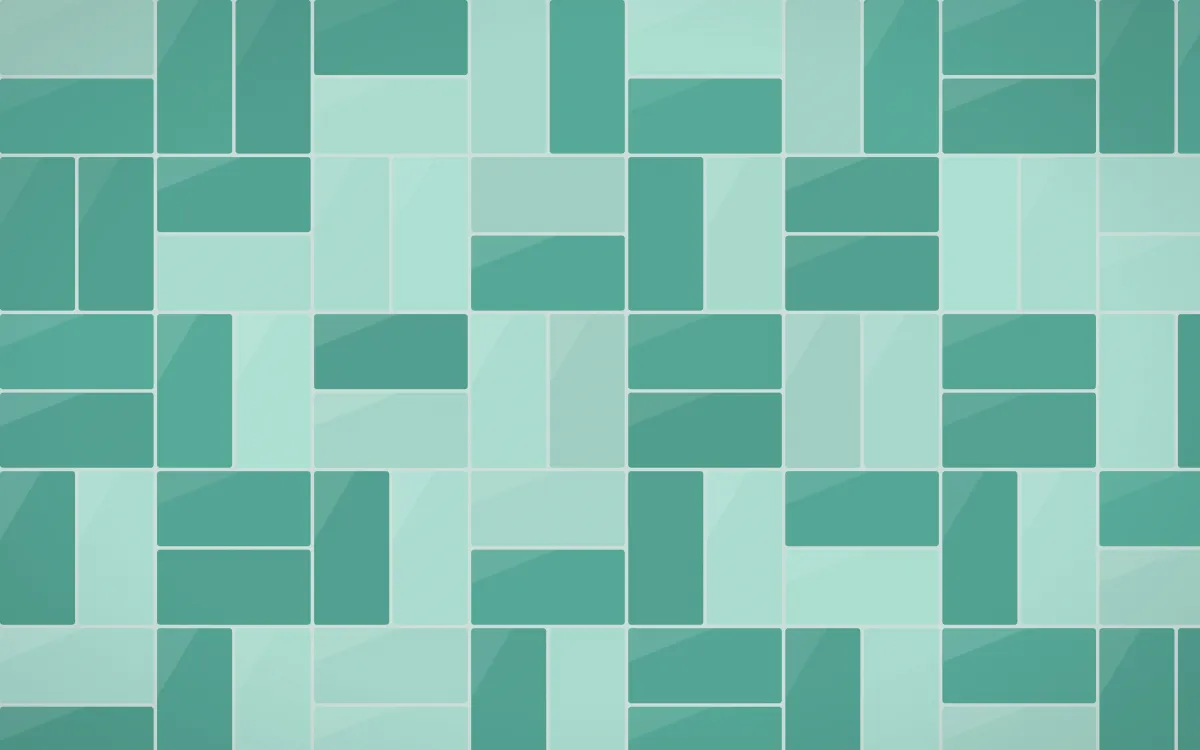 Ha Long Jade Basketweave Tiles — colourful teal and green tile background