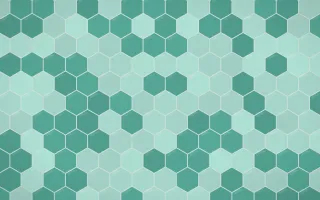 Ha Long Jade Hex Tiles — colourful teal and green tile background