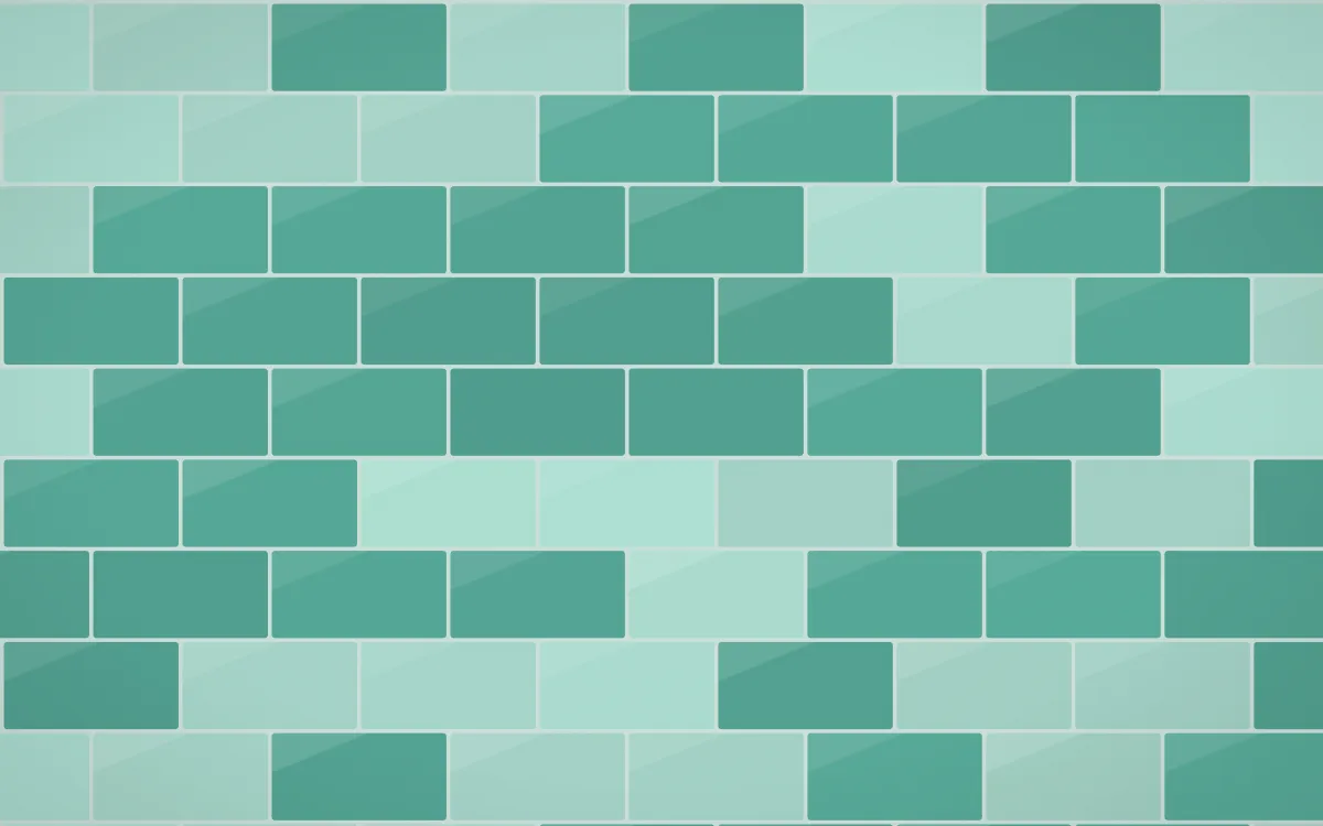 Ha Long Jade Subway Tiles — colourful teal and green tile background