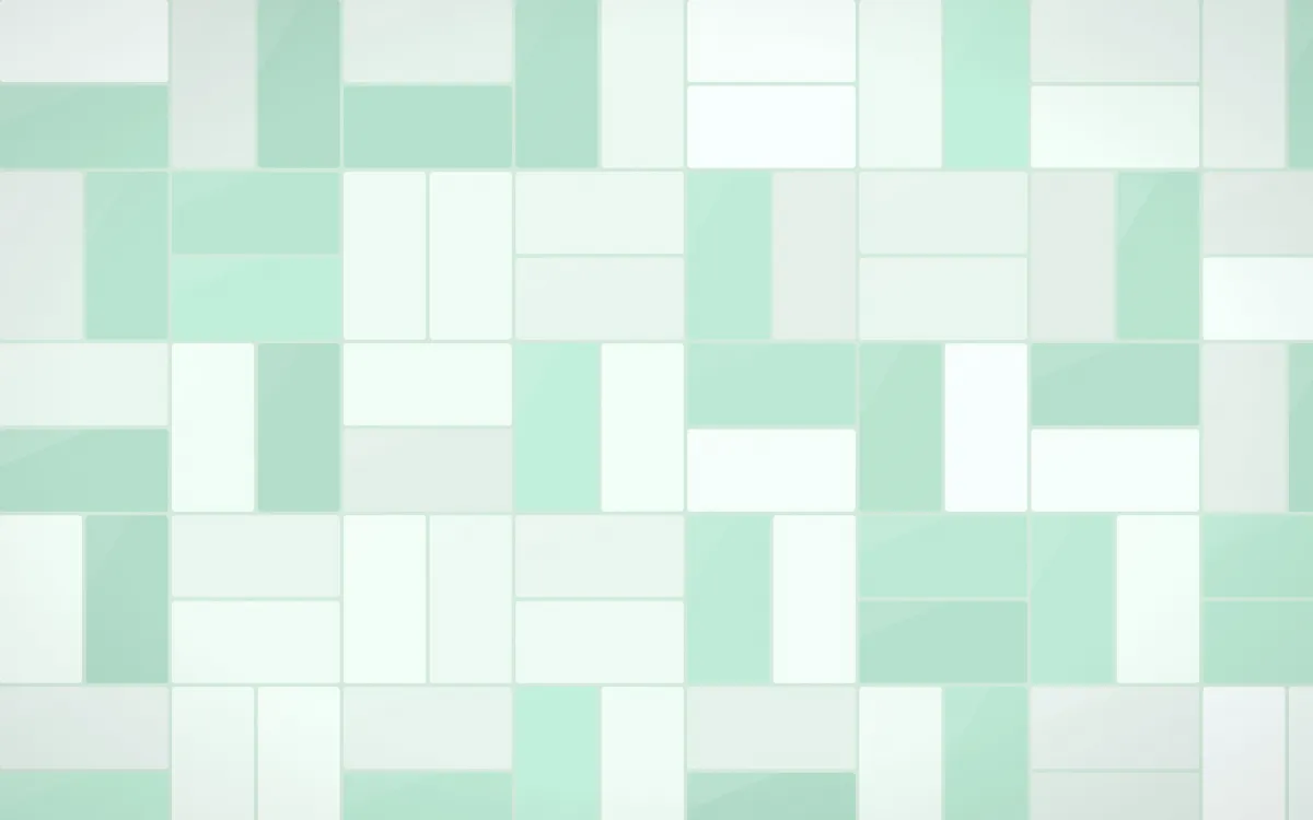 Hanbok Mint Basketweave Tiles — light white and green tile background