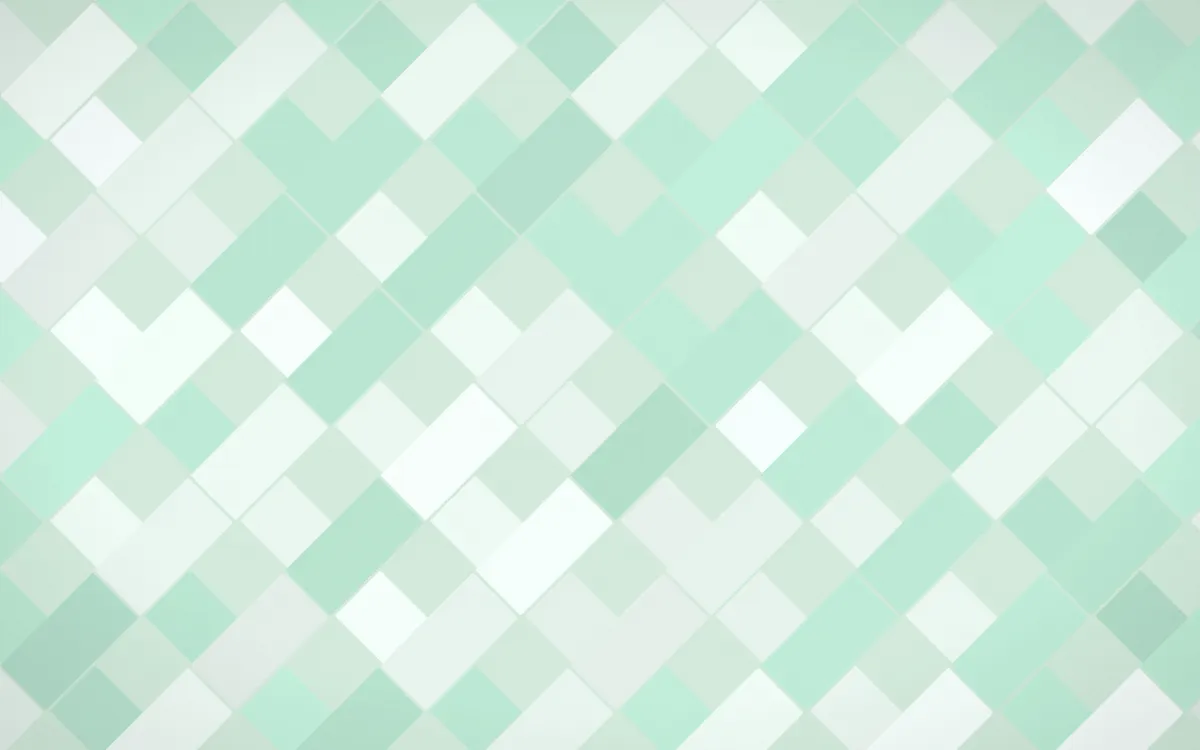 Hanbok Mint Herringbone Tiles — light white and green tile background