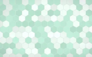 Hanbok Mint Hex Tiles — light white and green tile background