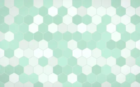 Hanbok Mint Hex Tiles — light white and green tile background