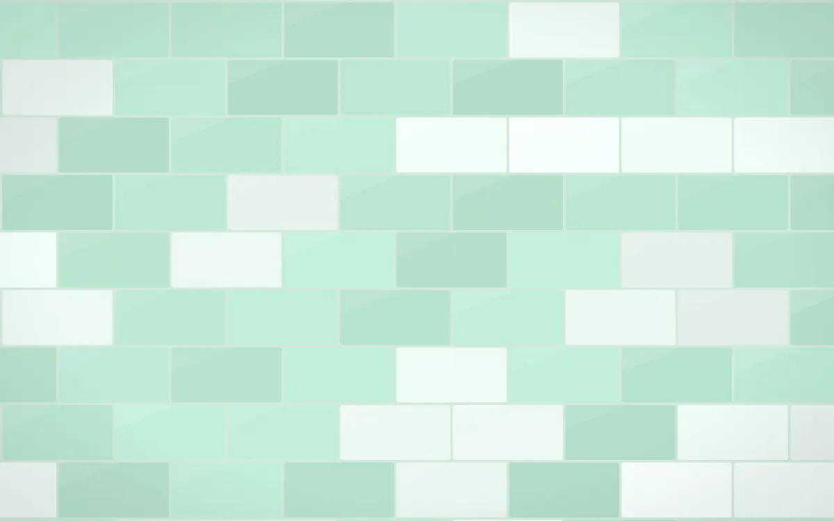 Hanbok Mint Subway Tiles — light white and green tile background