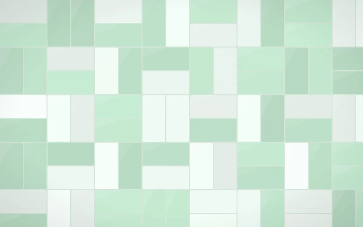 Havana Mint Basketweave Tiles — light white and green tile background