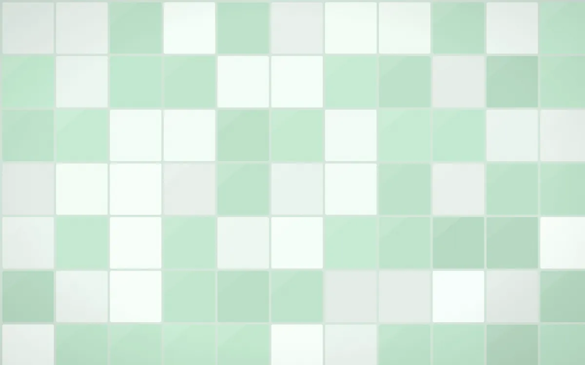 Havana Mint Square Tiles — light white and green tile background