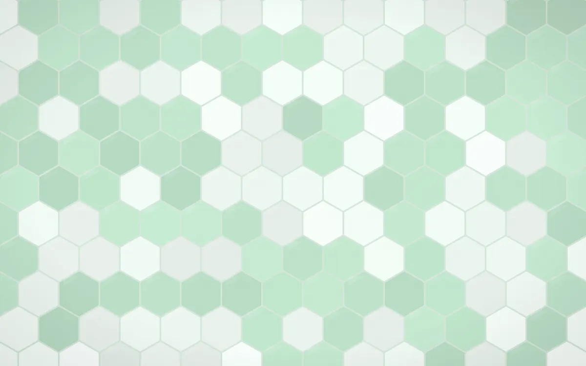 Havana Mint Hex Tiles — light white and green tile background