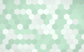 Havana Mint Hex Tiles — light white and green tile background