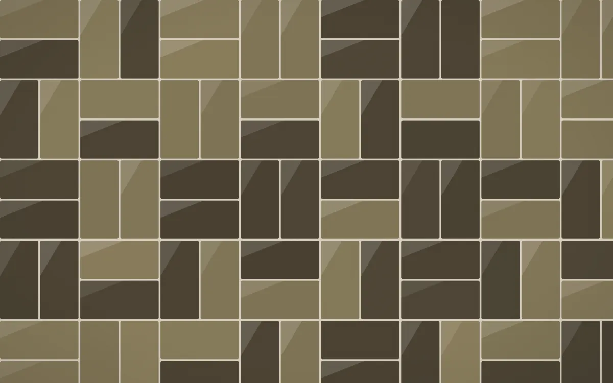 Highland Peat Basketweave Tiles — dark yellow, brown and beige tile background