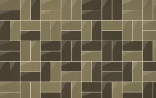 Highland Peat Basketweave Tiles — dark yellow, brown and beige tile background