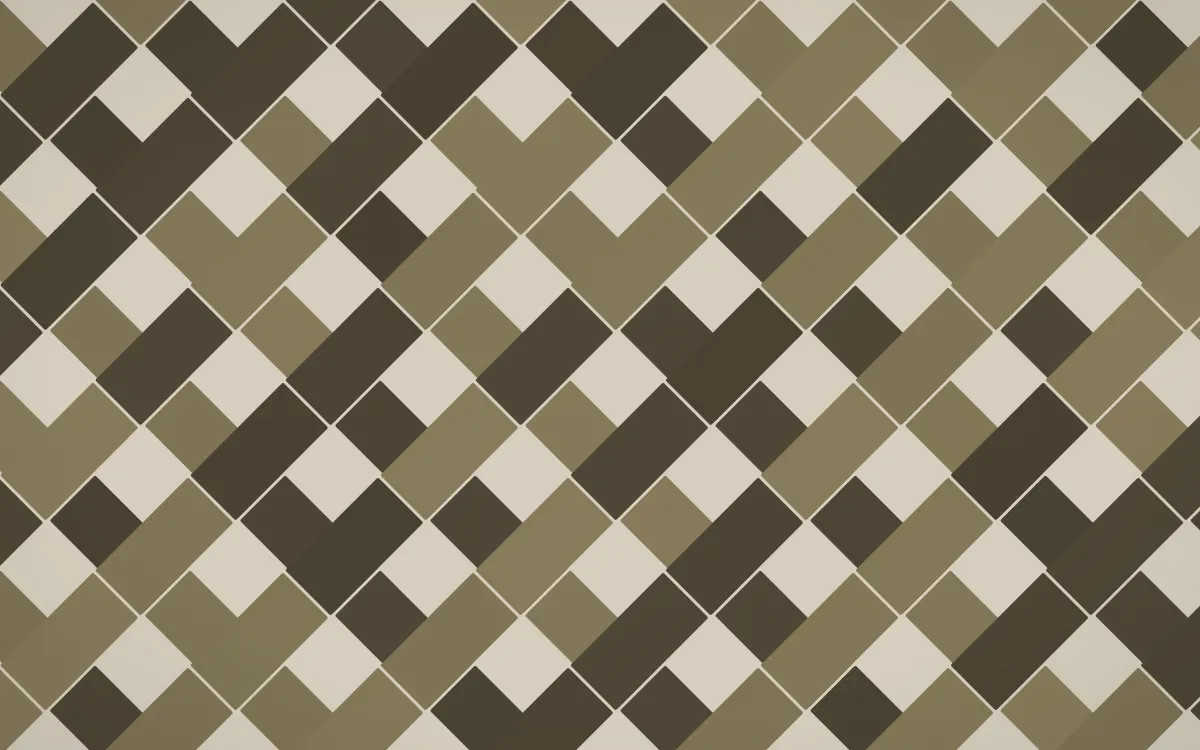 Highland Peat Herringbone Tiles — dark yellow, brown and beige tile background