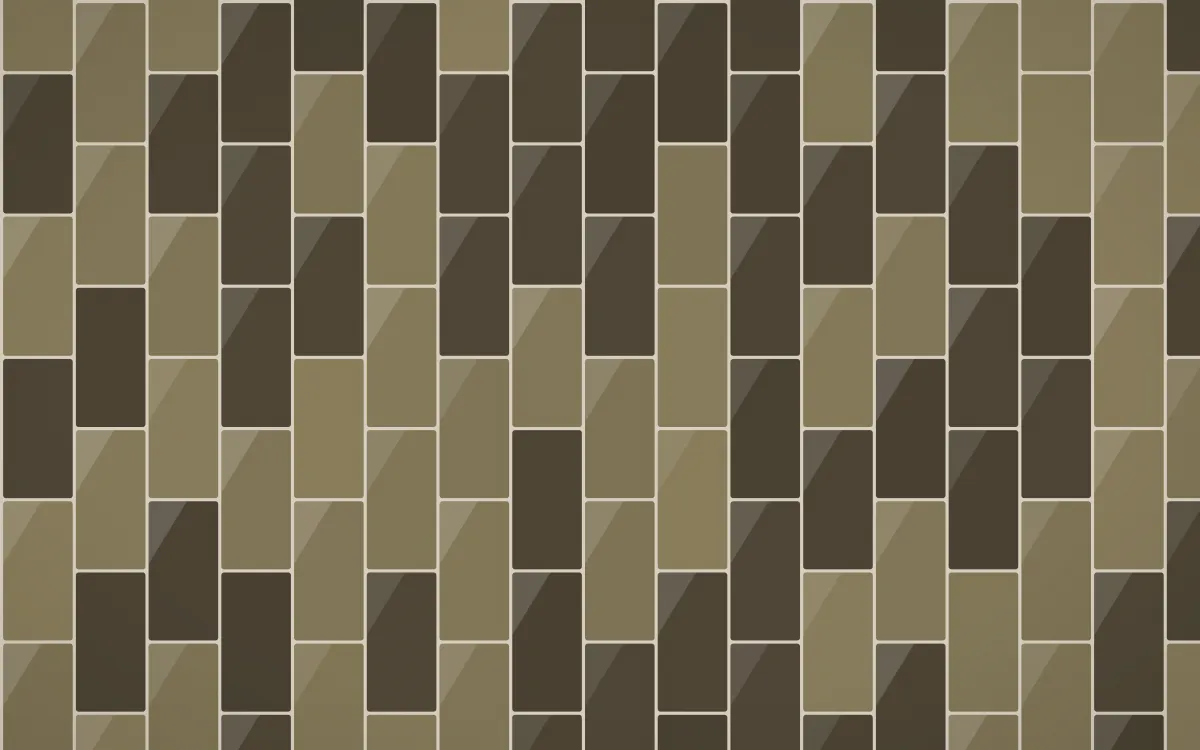Highland Peat Stacked Tiles — dark yellow, brown and beige tile background