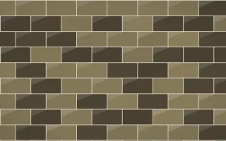 Highland Peat Subway Tiles — dark yellow, brown and beige tile background