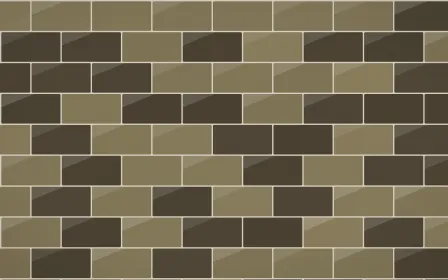Highland Peat Subway Tiles — dark yellow, brown and beige tile background